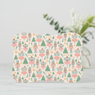 Balé e Fadas de Nozes em Fundo de Creme