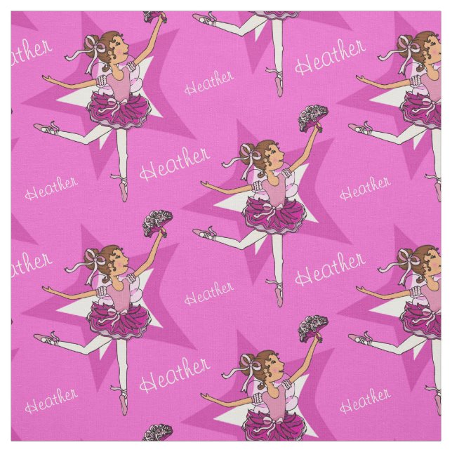 Balé personalizado de tecido de bailarina rosa esc (Modelo)