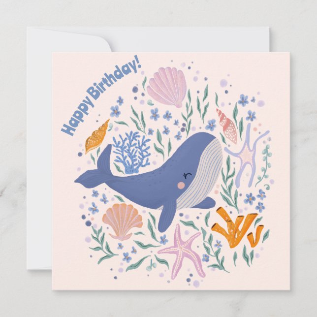 Baleia Adorável e Vida Marítima (Frente)