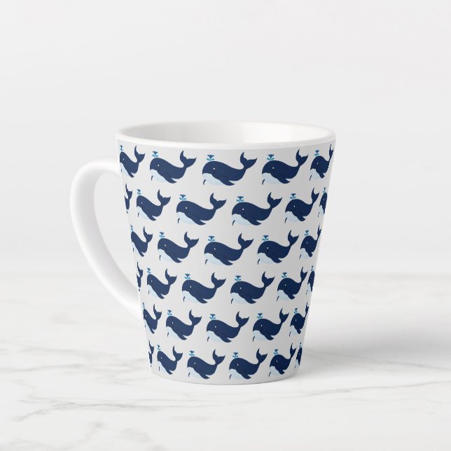 Baleia Azul, Caneca Latte Náutica (Ângulo esquerdo)