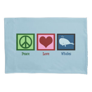 Baleia azul do amor da paz bonito