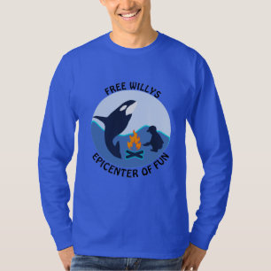 Baleia Azul Free Willy não tem nada na camiseta Or