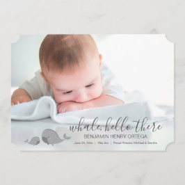Baleia Bonita Alô Ali Anúncio de Foto Bebê