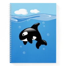 Baleia de Orca Cuta no Oceano
