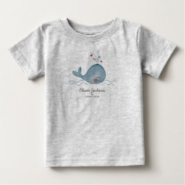 Baleia do Mar de Cute | Baby Boy | Camiseta