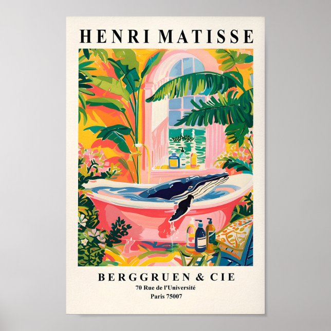 Baleia-jubarte Em Poster De Banheira, Beachy Dopam (Frente)