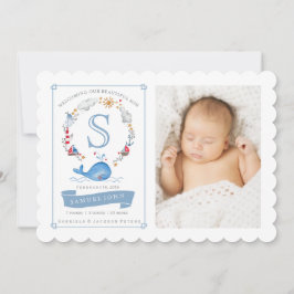 Baleia Justa Náutica | Anúncio de Nascimento