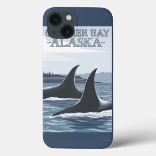 Baleias #1 da orca - baía de geleira, Alaska