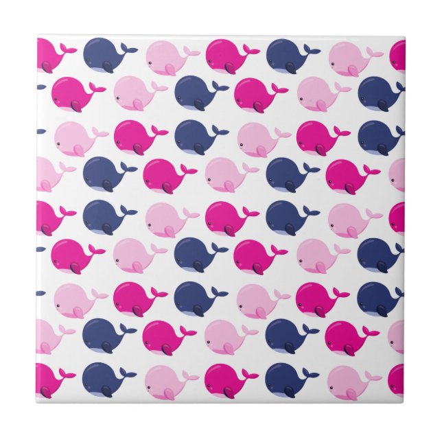 Baleias Cutas, Padrão De Baleias, Animais Do Mar (Frente)