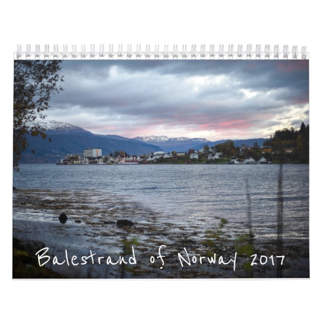Balestrand do calendário 2017 de Noruega (Capa)
