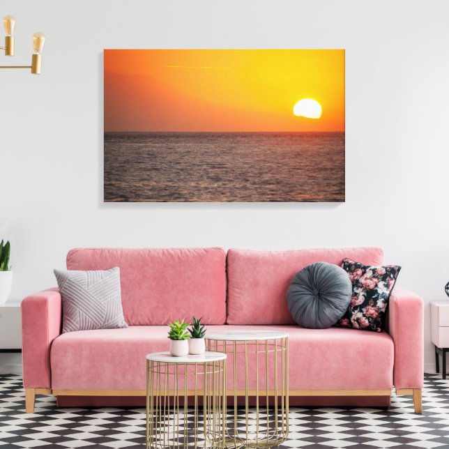 Bali Sunset at Nusa Penida – Canvas Art Print (Insitu(Sala de estar))