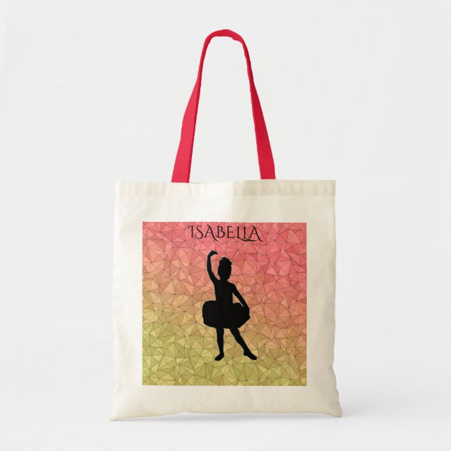Ballerina bolsa com nome personalizado. (Frente)
