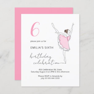 Ballerina Bonito Rosa qualquer Aniversário de cria