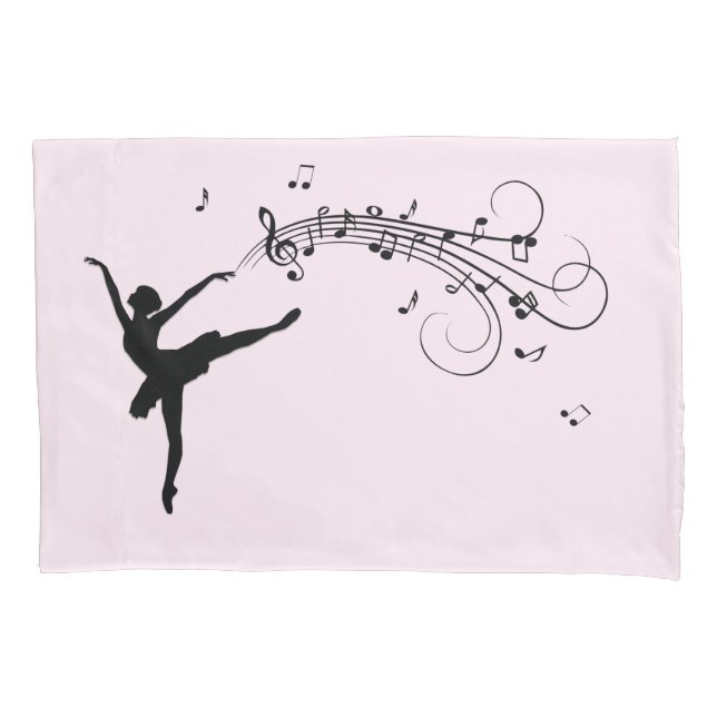 Ballerina Dançando com Música Rosa (Frente)