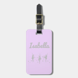 Ballerina Dançarina Etiqueta de Bagagem | Aniversá