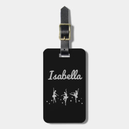 Ballerina Dançarina Etiqueta de Bagagem | Aniversá