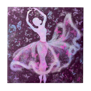 Ballerina e Borboletas - Coleção de Artes de Des