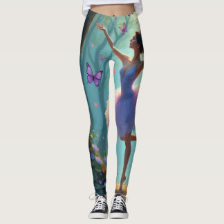 Ballerina e borboletas Leggings