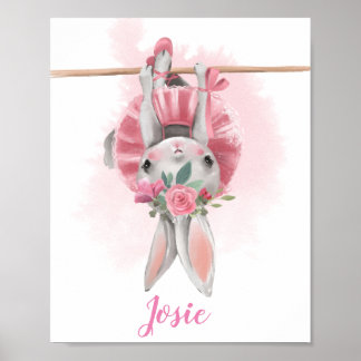 Ballerina Floral Bunny Impressão