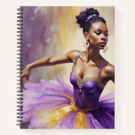 Ballerina in Purple and Gold