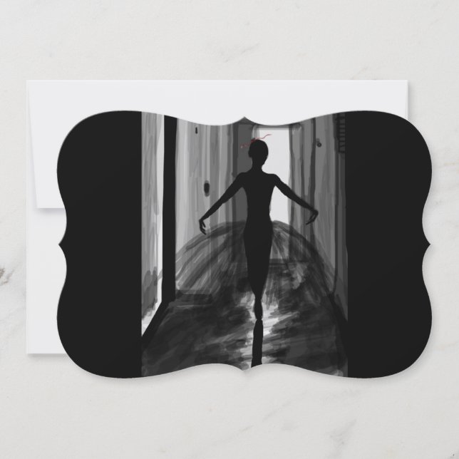 Ballerina Matte 5" x 7", envelopes brancos padrão (Frente)