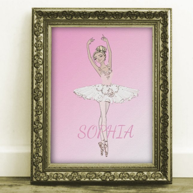 Ballerina Personal Pink Girls Poster (Criador carregado)