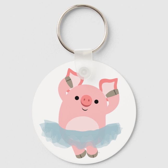 Ballerina Pig Chaveiro (Frente)