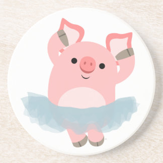 Ballerina Pig Porta copos de Cartoon Bonito