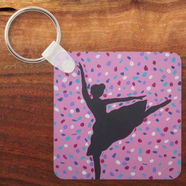 Ballerina Silhouette Chaveiro (Frente)