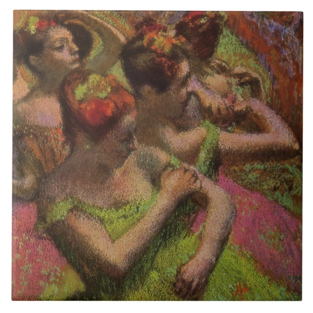 Ballerinas Adjusting Their Dresses (Edgar Degas) (Frente)