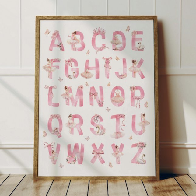 Ballet Alphabet ABC Poster Kids Room Decor (Criador carregado)