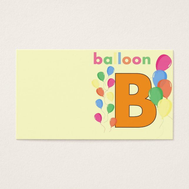 Balloon Letter B (Frente)