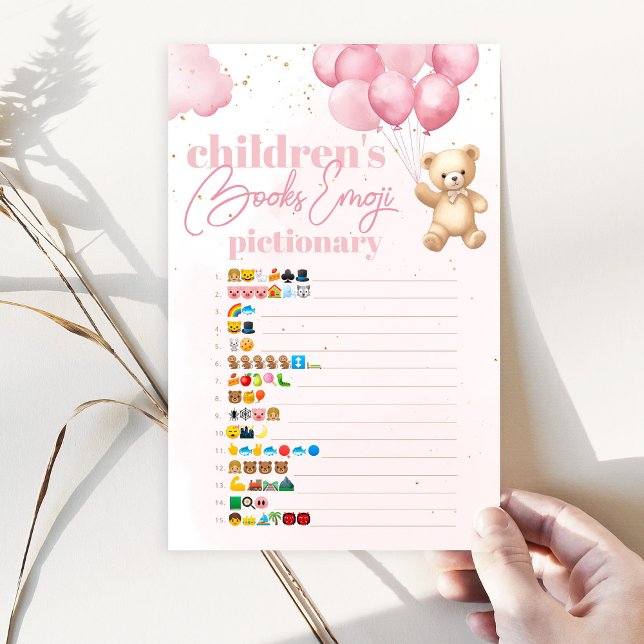 Balões carregam livros infantis emoji pictionary (Criador carregado)