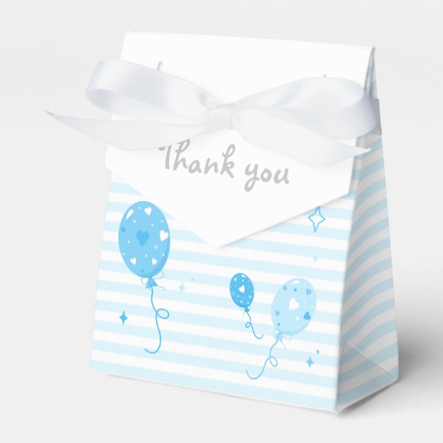 Balões Chá de fraldas, Aniversário 💙 Caixa de Fav (Frente)