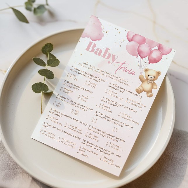 Balões cor-de-rosa com ursos roxos para bebês (Criador carregado)