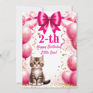 Balões de Aniversário de Gatinho Fofo Arco de Fest