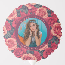 Balões De Aniversário De Rosa Bonito Para Ela