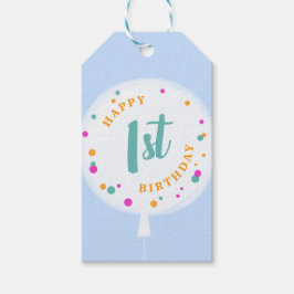 Balões de aniversário etiquetas de presentes perso