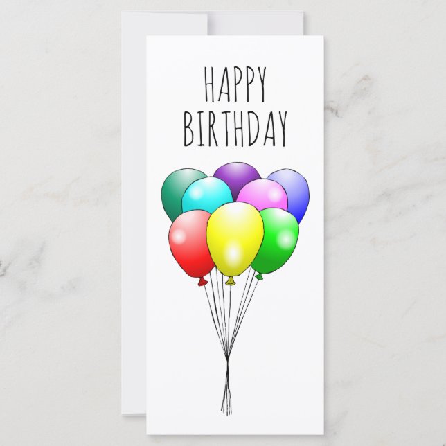 Balões de Aniversário Feliz (Frente)