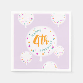 Balões de aniversário que podem ser guardanapos li