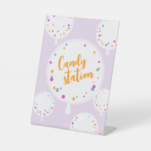 Balões de aniversário - sinal de pedestal personal