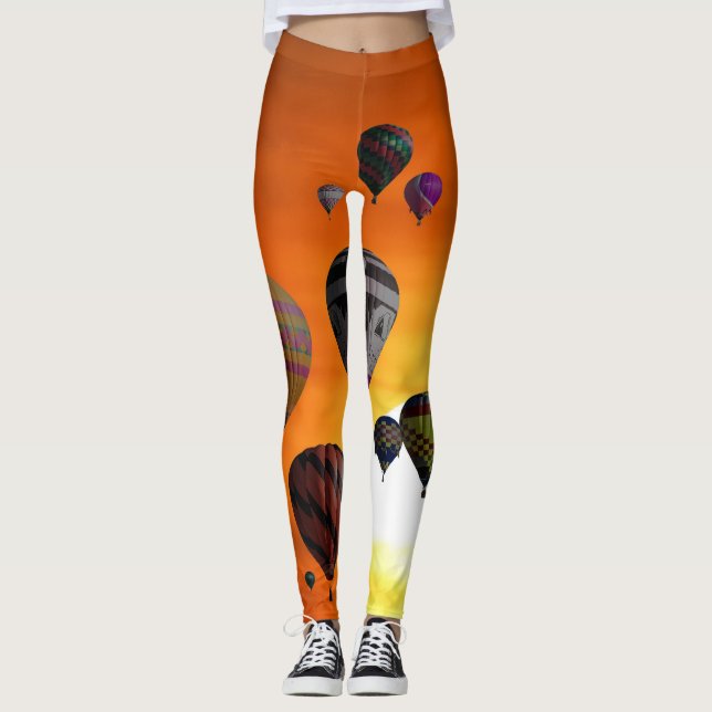 Balões de ar quente em voo Leggings (Frente)