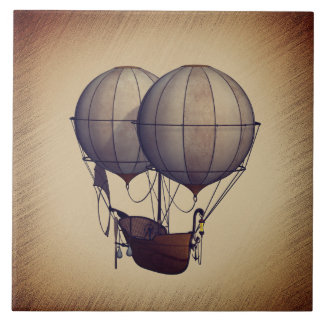 Balões de Ar Quente Steampunk com Navio