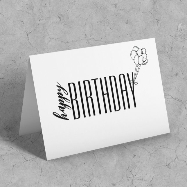 Balões de Cartão de Aniversário Simples (Criador carregado)