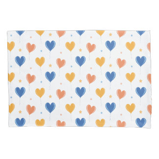 Balões de Coração Estrela Laranja Amarelo Azul Fof