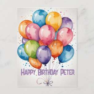 Balões de festa personalizados para convite de ani