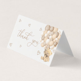 Balões de Urso Cartões de agradecimentos de Revolu