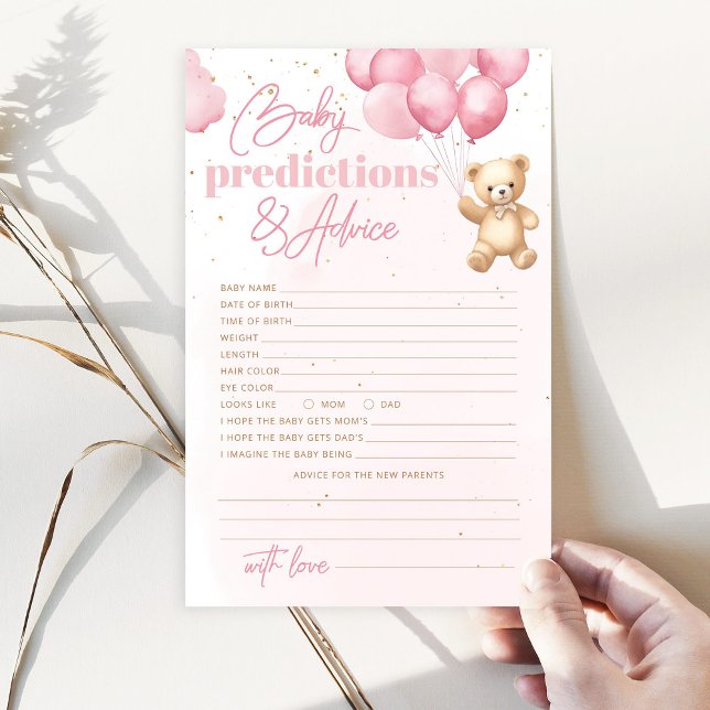 Balões de ursos de peluche predições de bebês e co (Criador carregado)