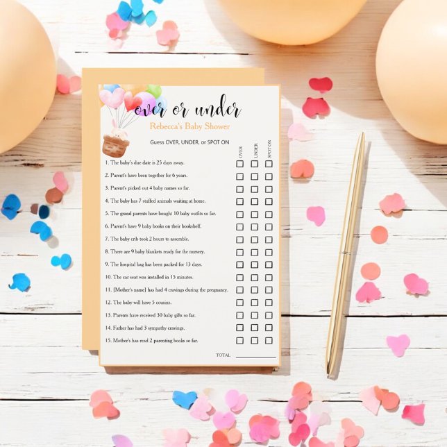 Balões do arco-íris sobre o jogo de adivinhação do (Criador carregado)