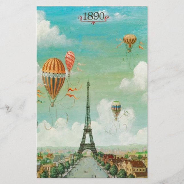 Balonismo sobre Paris (Frente)